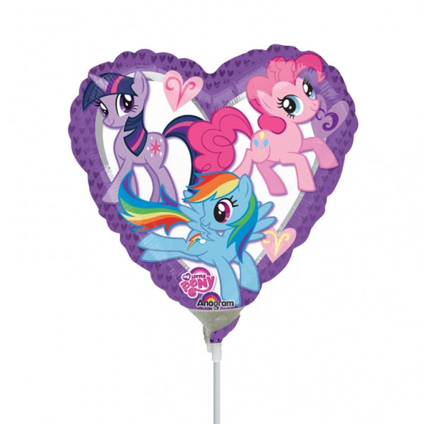 9" Airfill Only My Little Pony Purple Heart Balloon