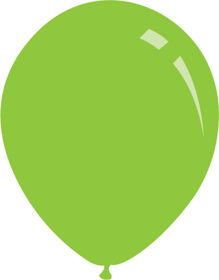 5" Deco Lime Green Decomex Latex Balloons (100 Per Bag)