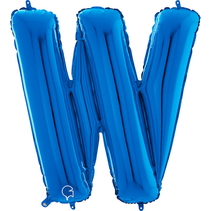 26" Midsize Letter Shape W Blue Foil Balloon