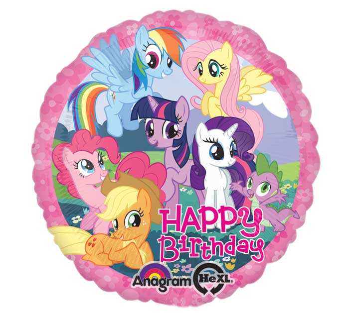 18" Happy Birthday My Little Pony Balloon