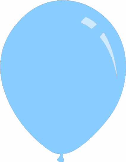 12" Deco Light Blue Decomex Latex Balloons (100 Per Bag)