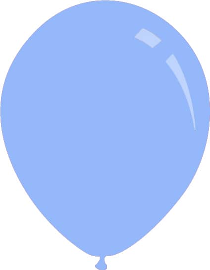 12" Deco Baby Blue Decomex Latex Balloons (100 Per Bag)