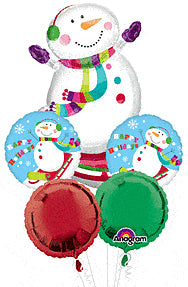 Balloon Bouquet Snowman Balloons