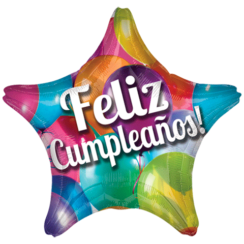 18" Feliz Cumpleanos Balloons Star Balloon (Spanish)