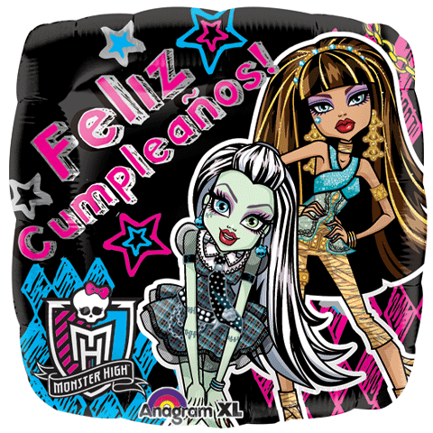 18" Monster High Feliz Cumpleanos Balloon (Spanish)