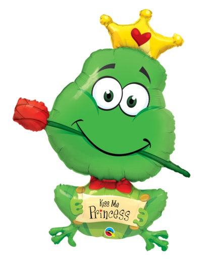 39" Frog – Kiss Me Princess Jumbo Balloon