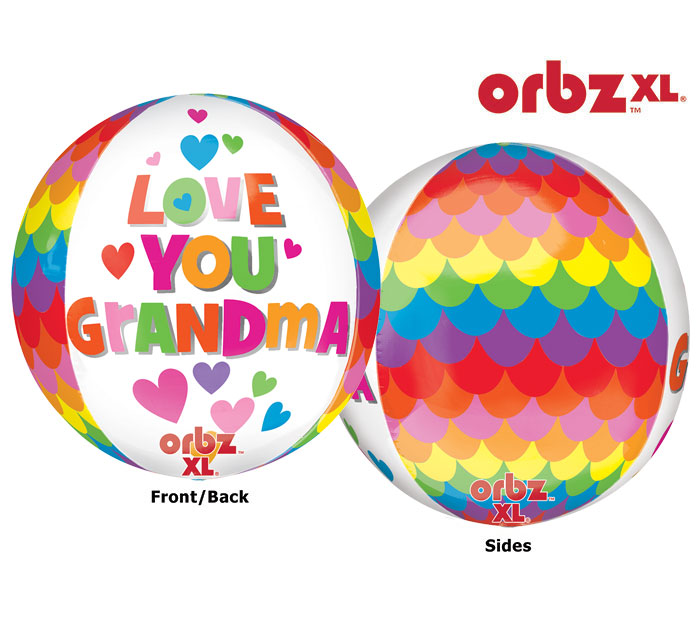 16" Orbz Grandma Balloon Packaged