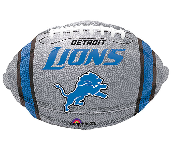 Junior Shape Detroit Lions NFL Football Team Colors Balloon