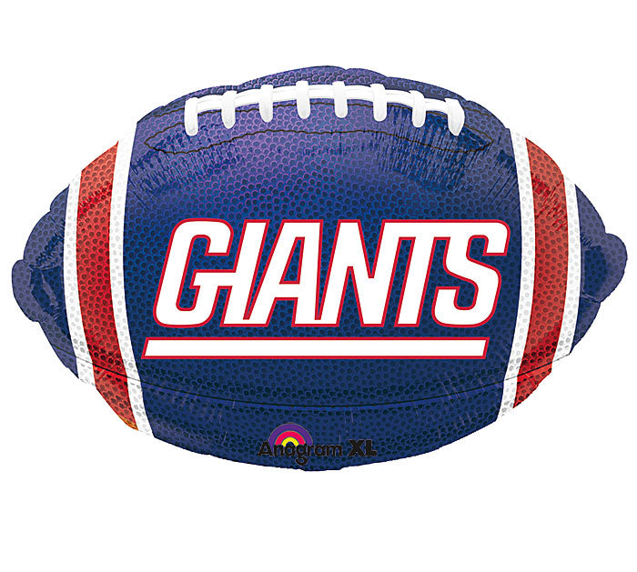 Junior Shape New York Giants NFL Football Team Colors Balloon