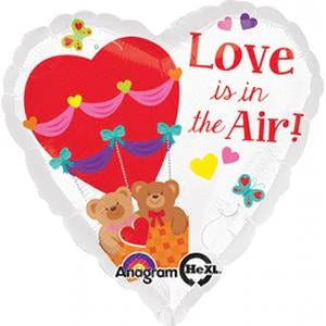 18" Love Is In The Air Foil Balloon