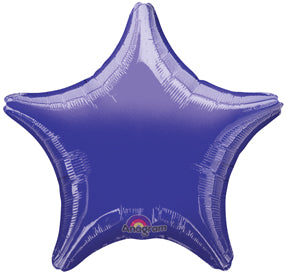 18" Purple Star Anagram Brand Balloon