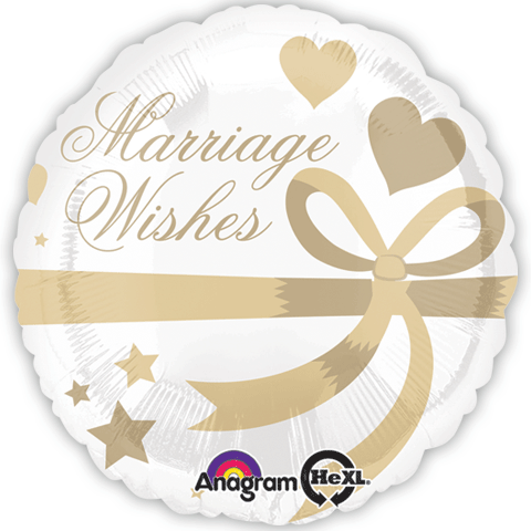 18" Marriage Wishes Balloon