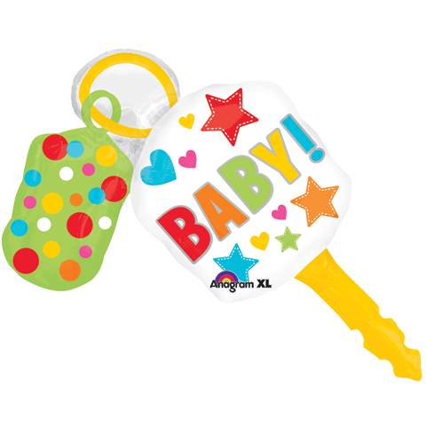 38" SuperShape Baby Keys Balloon