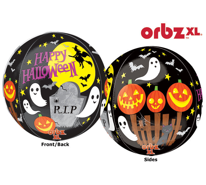 16" Orbz Spooky Scene Balloon Packaged