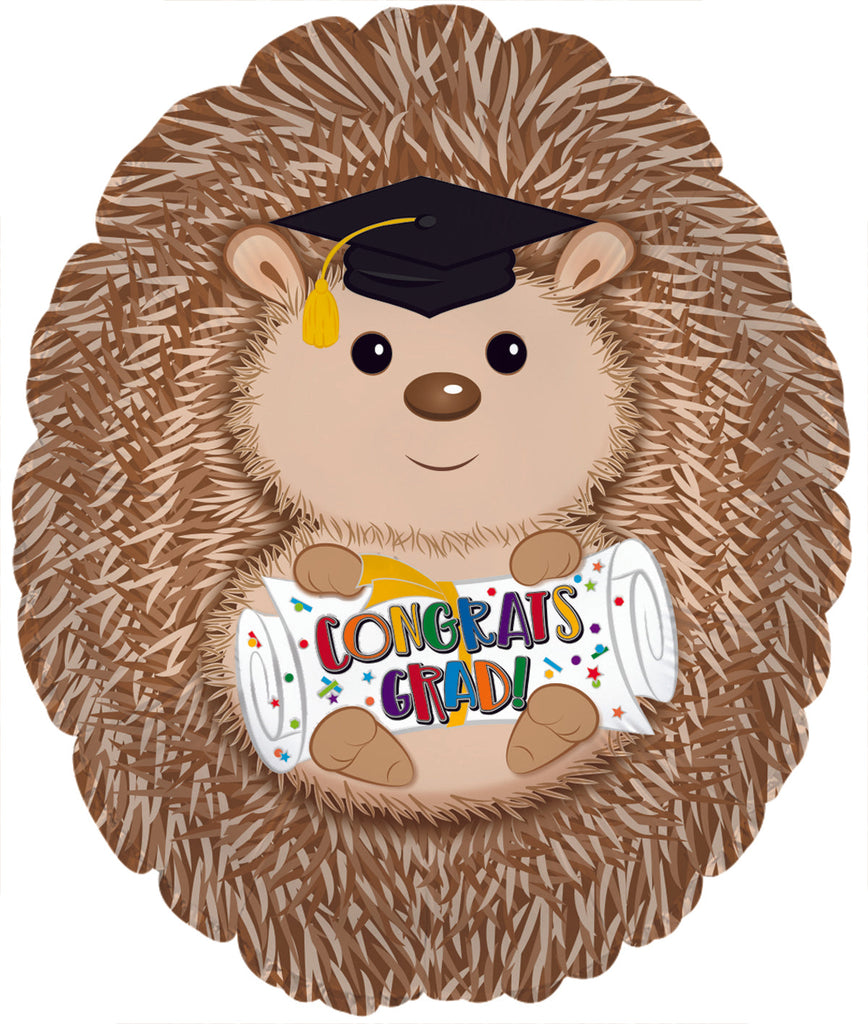 20" Grad Hedgehog Foil Balloons