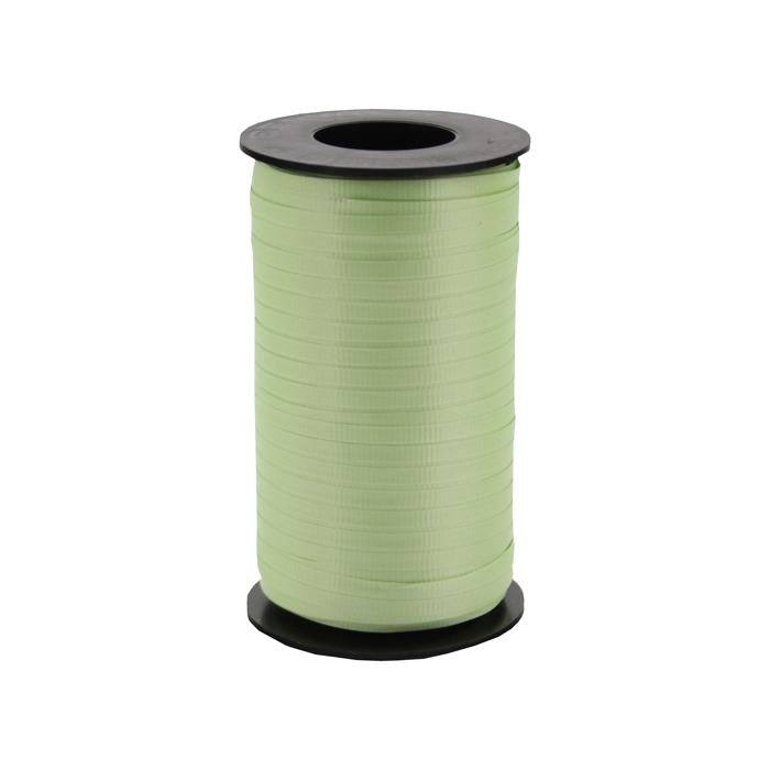 3/16" Poly Balloon Curling Ribbed Ribbon Celery