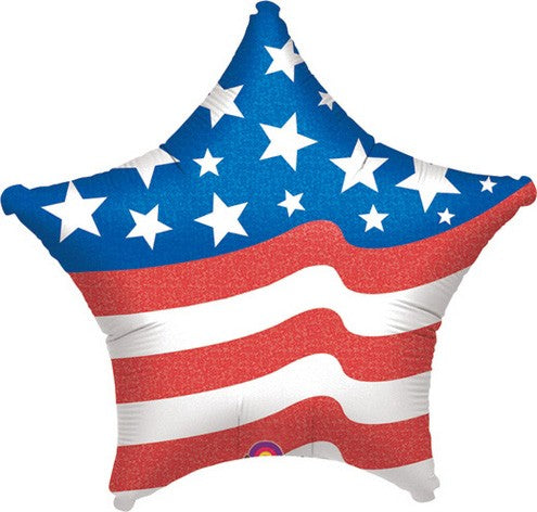 28" Jumbo American Flag Star Balloon