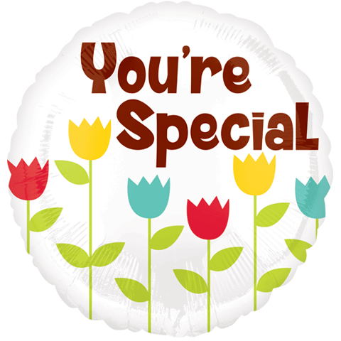 18" Cheery Flowers You're Special Balloon