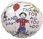 2" Airfill Only #1 Grandpa/Thanks Kids Balloon