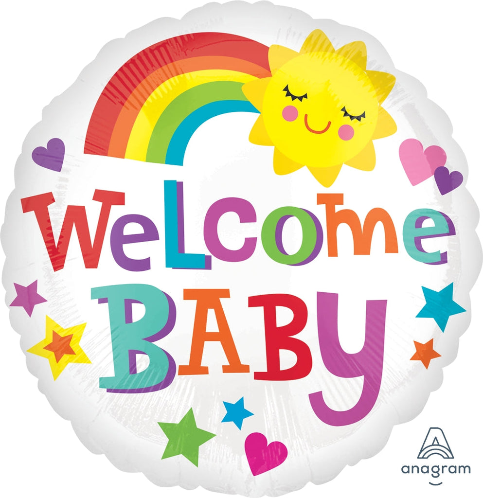 18" Welcome Baby Bright & Bold Balloon