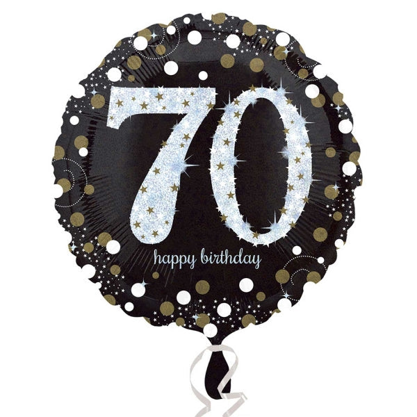 18" Sparkling Birthday 70 Balloon