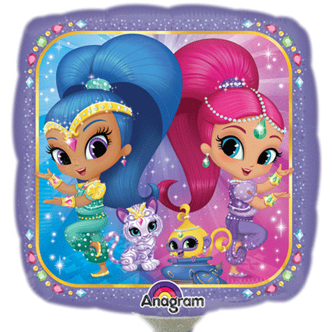 9" Airfill Only Shimmer and Shine Balloon