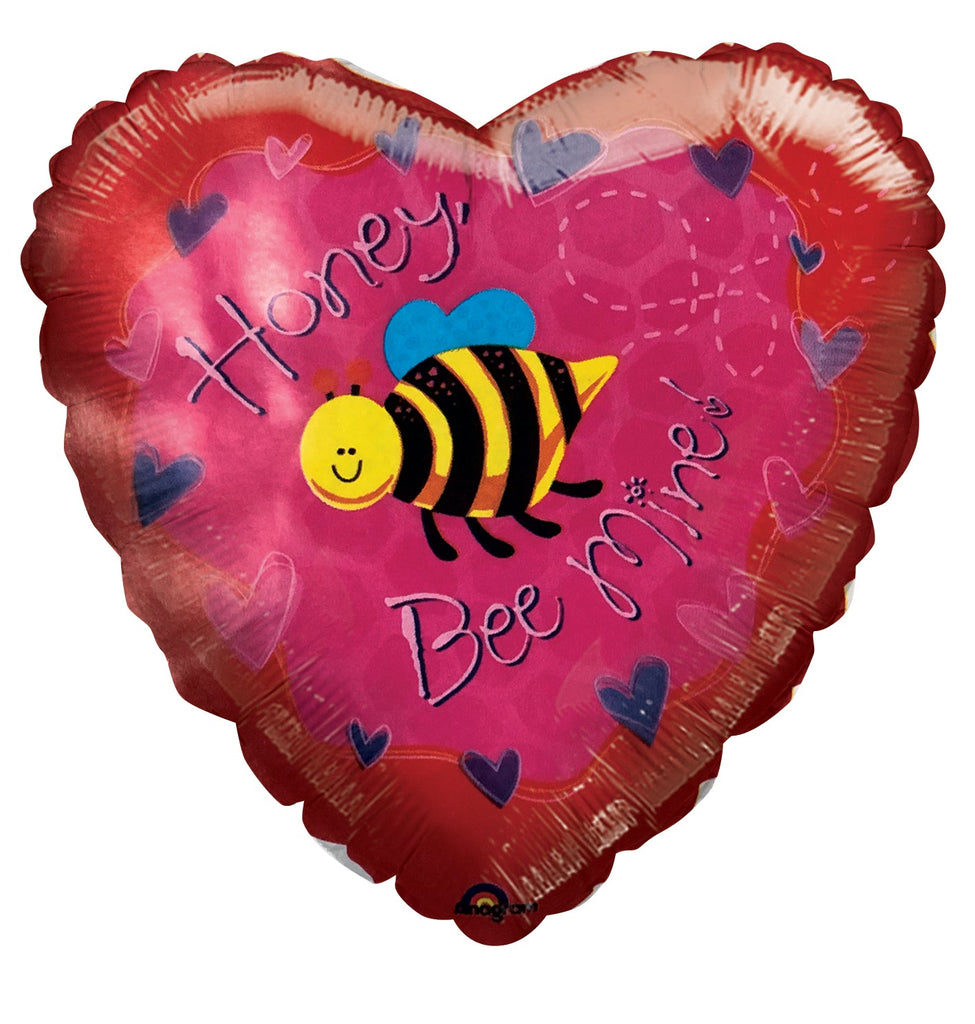 18" Happy Bee Mine Foil Balloon