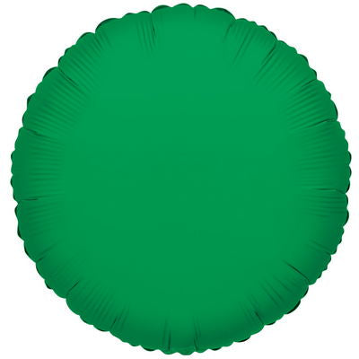 9" Airfill Only Round Emerald Green Brand Convergram Balloon
