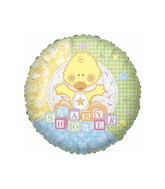 4" Airfill Only Patito Baby Shower Balloon