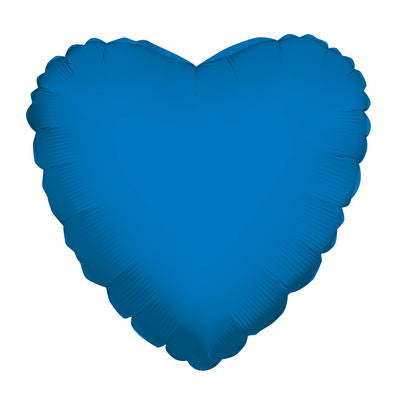 9" Airfill Only Heart Blue Royal Brand Convergram Balloon