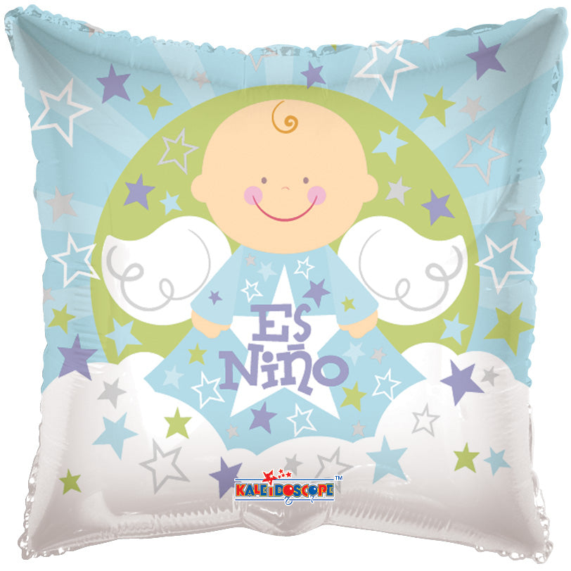 9" Airfill Only Angel Sobre Nubes Es Nino Balloon (Spanish)