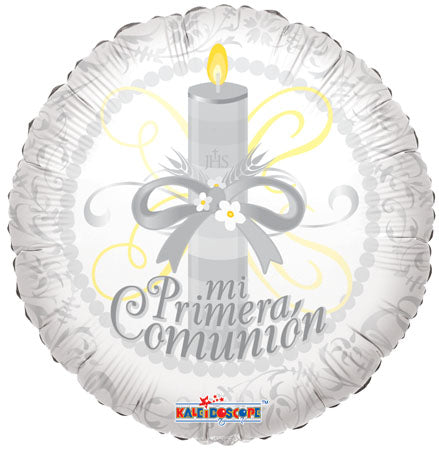 9" Airfill Only Mi Primera Comunion Balloon (Spanish)