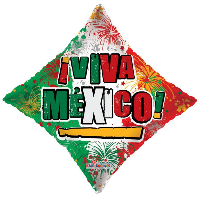 18" Iviva Mexico Con Fuegos Artificiales Balloon (Spanish)