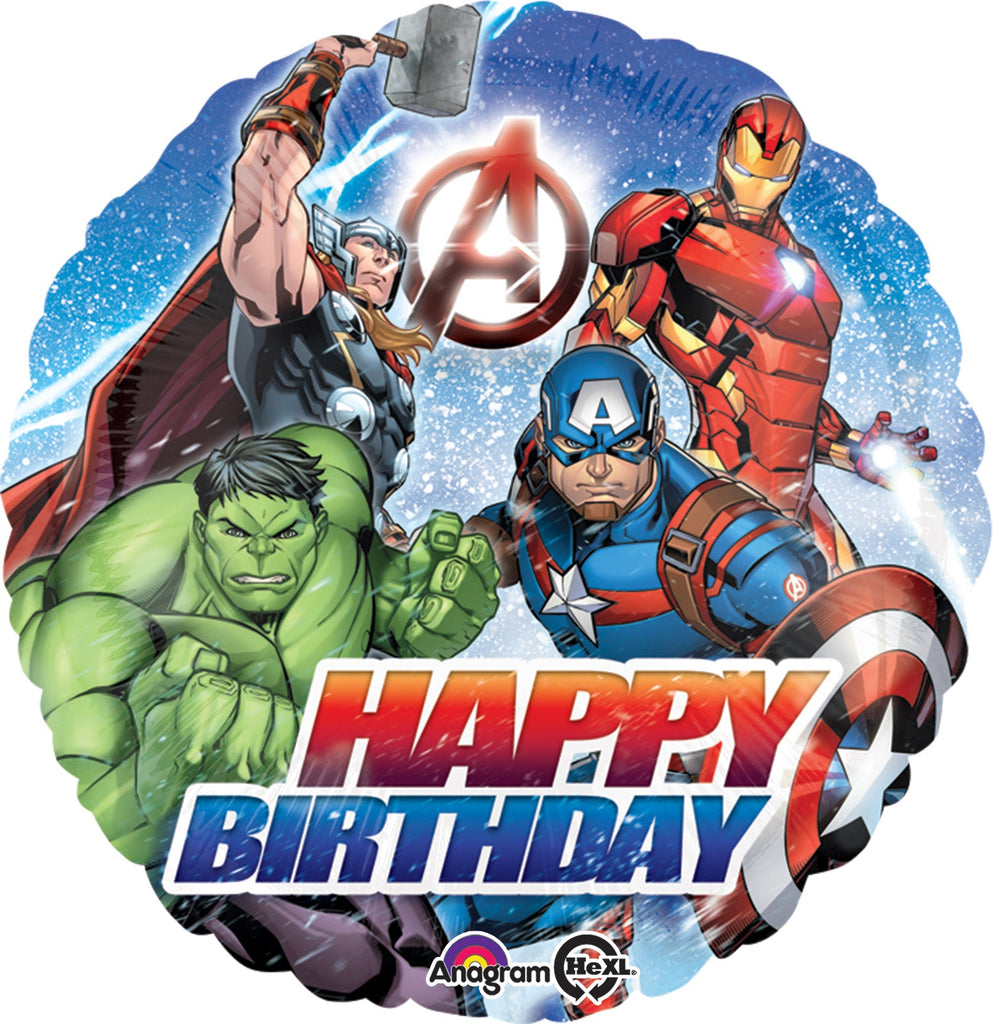 18" Avengers Happy Birthday Balloon