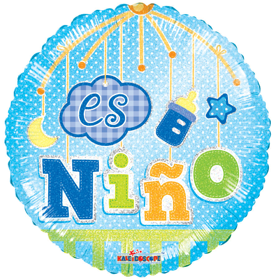 18" Es Nino Movil Holografico Balloon (Spanish)