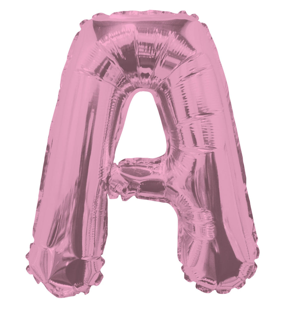 14" Airfill with Valve Only Letter A Pink Balloon