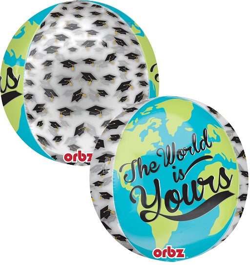 16" Orbz The World is Yours Balloon