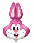 28" Pink Rabbit Shape Balloon