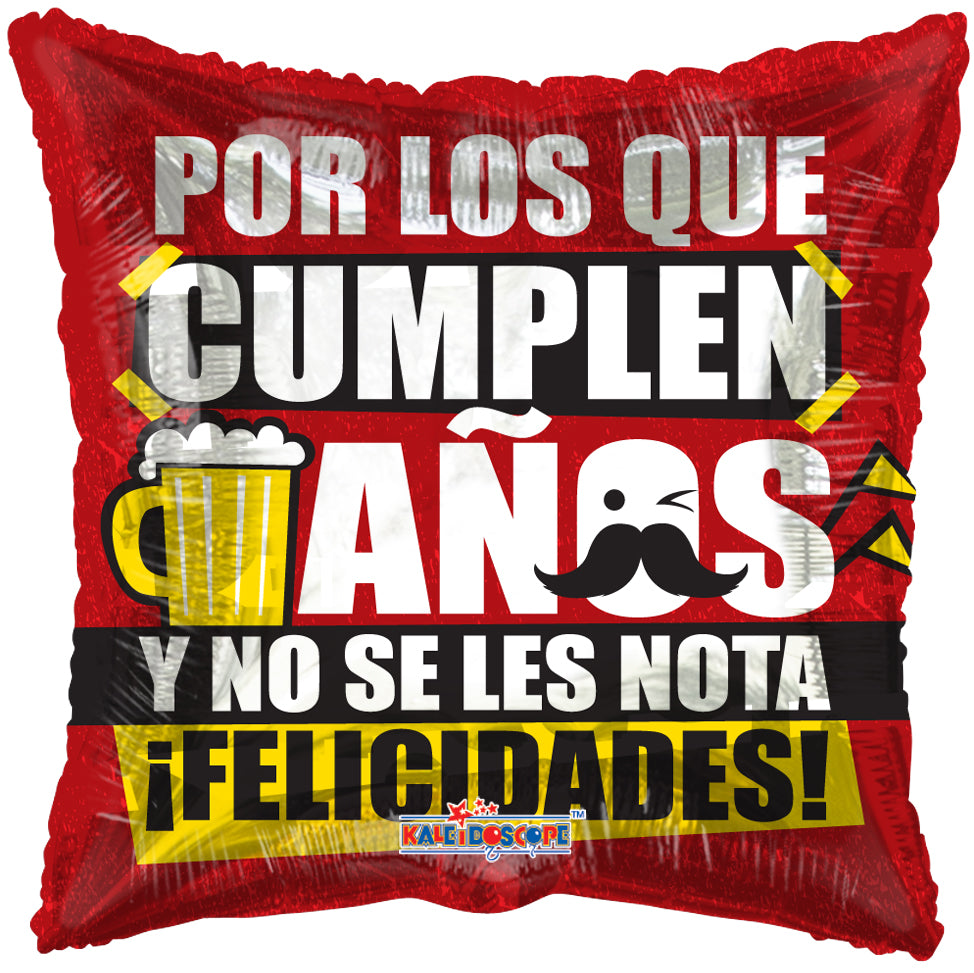 36" Por Los Que Cumplen (Spanish) Foil Balloon