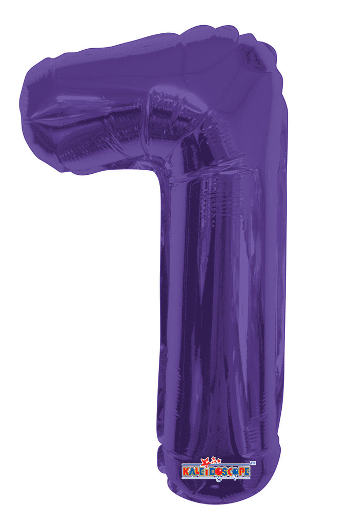 14" Airfill with Valve Only Number 1 Purple Balloon