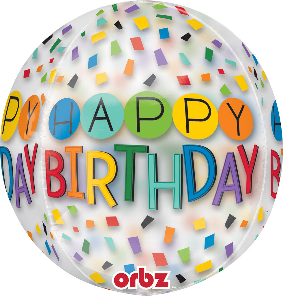 16" Happy Birthday Rainbow Balloon