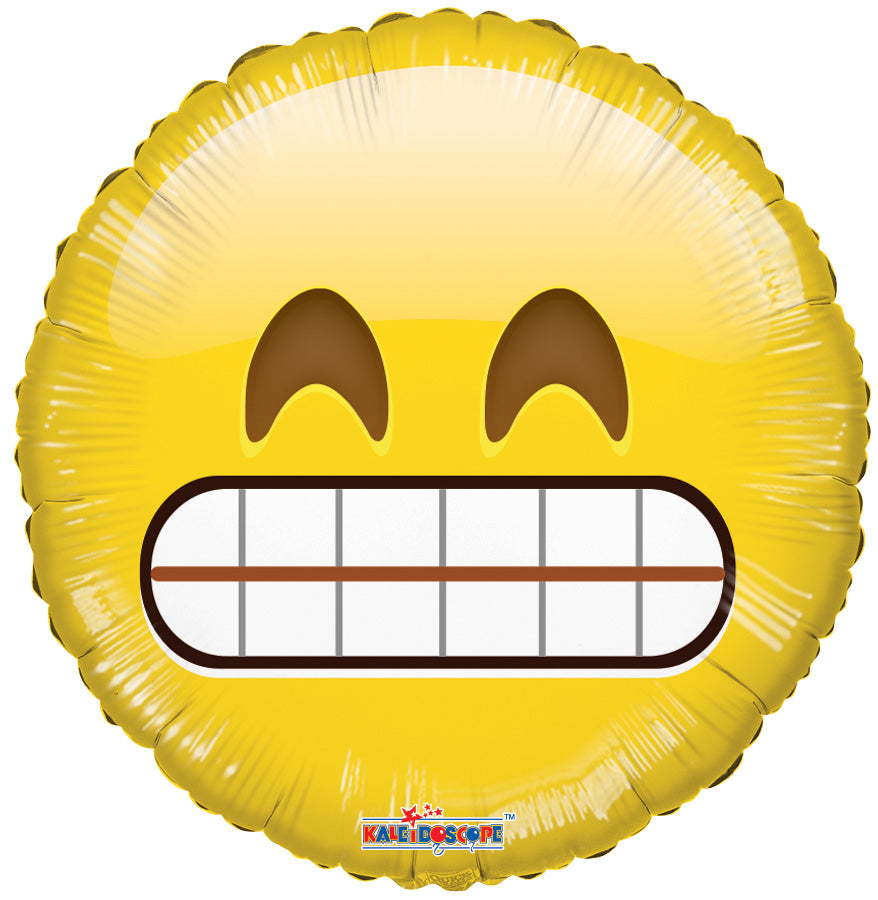 9" Airfill Only Emoji Teeth Balloon