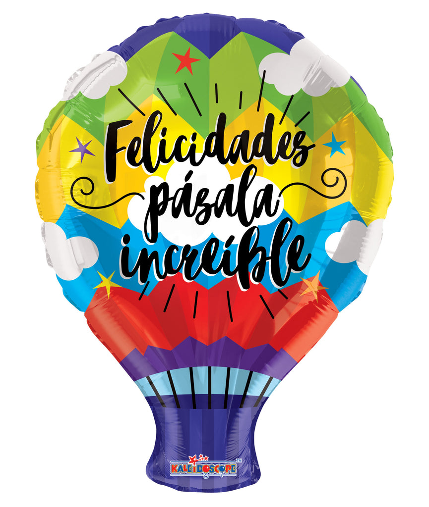 18" Felicidades Aerostaico Shape Balloon (Spanish)