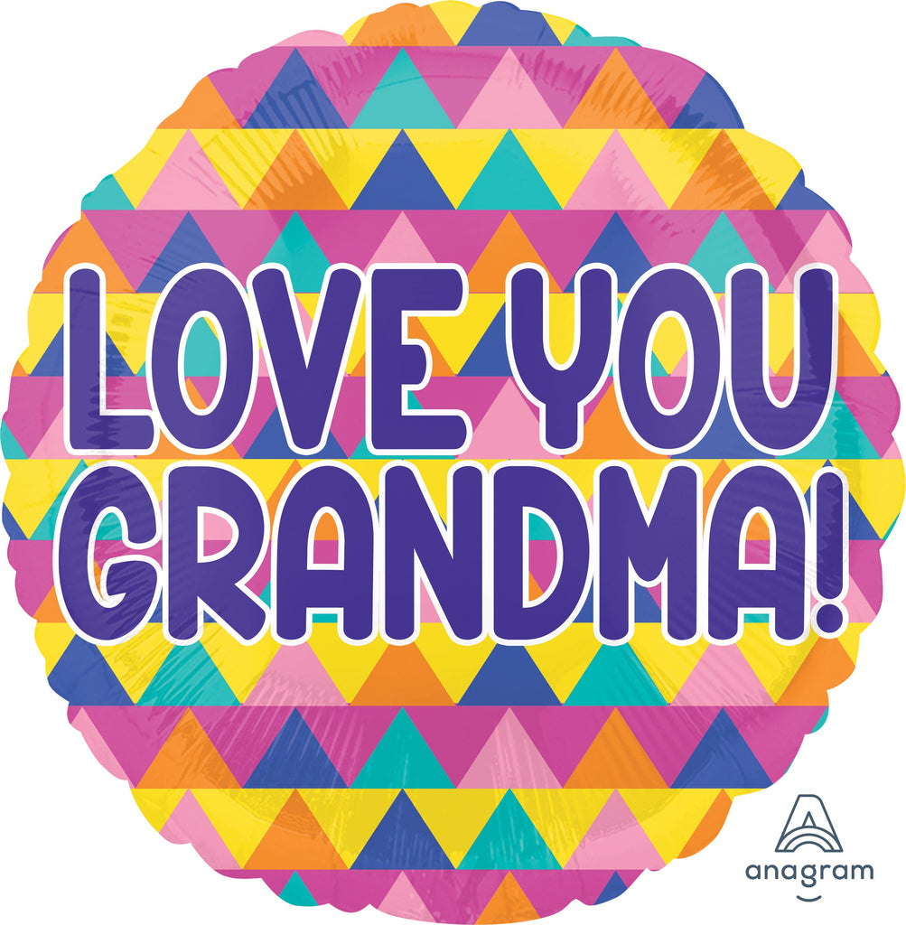 18" Grandma Triangle Pattern Balloon