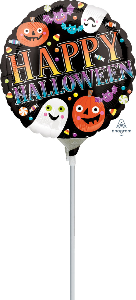 4" Airfill Only Pumpkins, Ghosts & Bats Balloon
