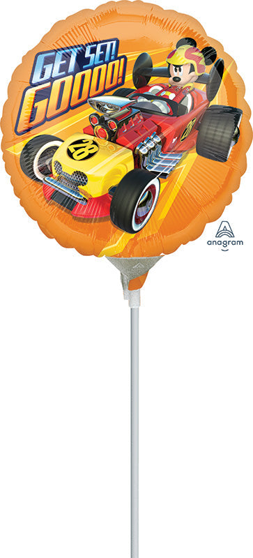 9" Airfill Only Mickey Roadster Get Set Go Balloon
