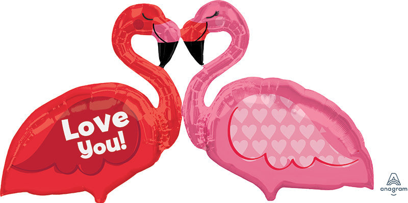46" Love Flamingos Balloon