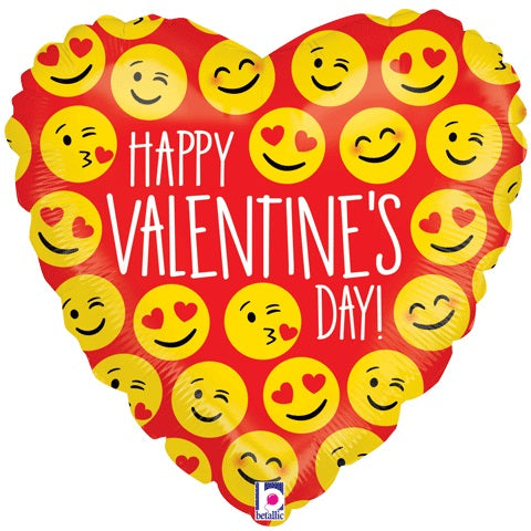 18" MAX Float Balloon Valentine Emoji