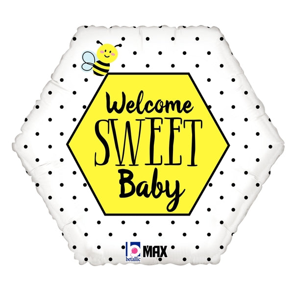 18" MAX Float Welcome Sweet Baby Foil Balloon