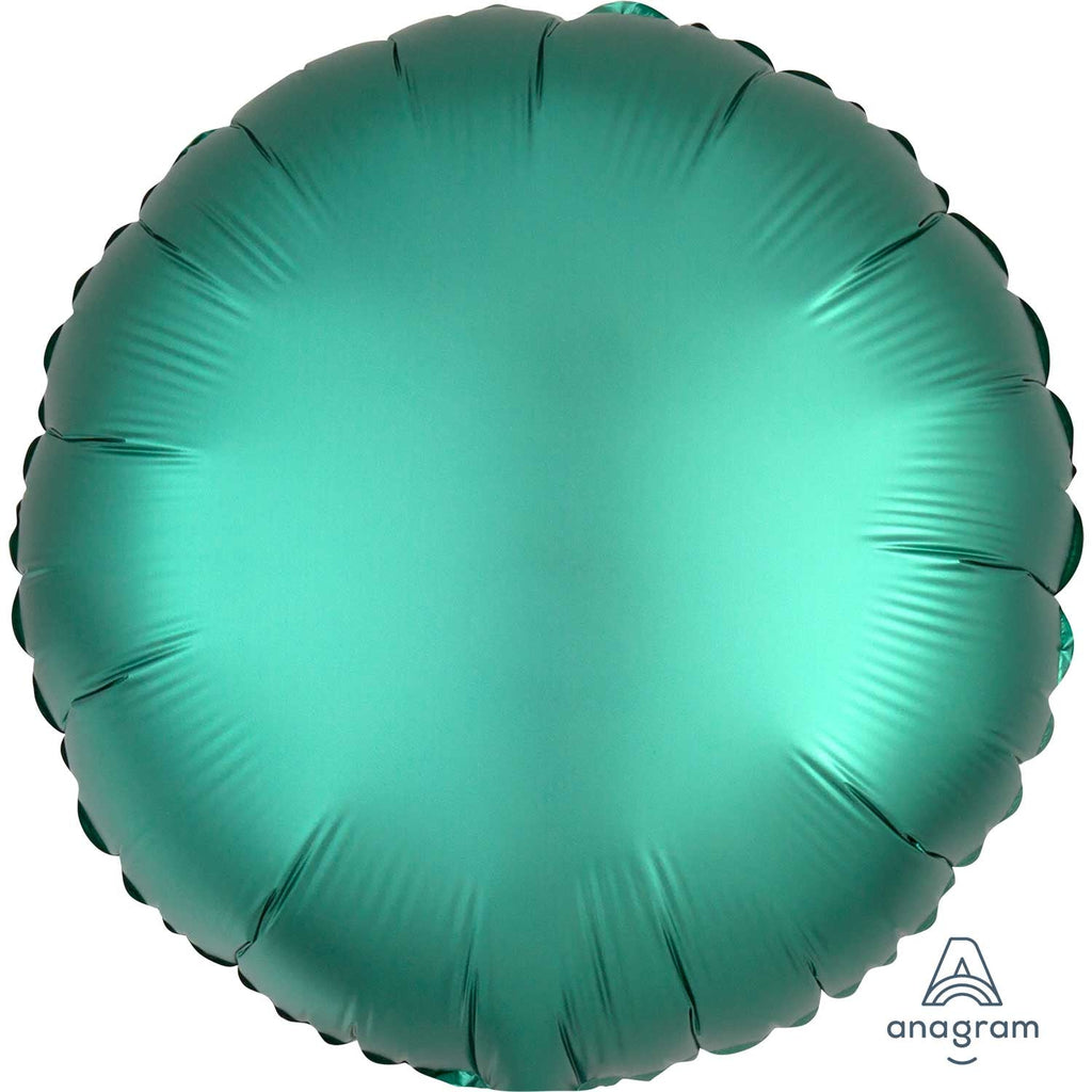 18" Satin Luxe Jade Circle Foil Balloon